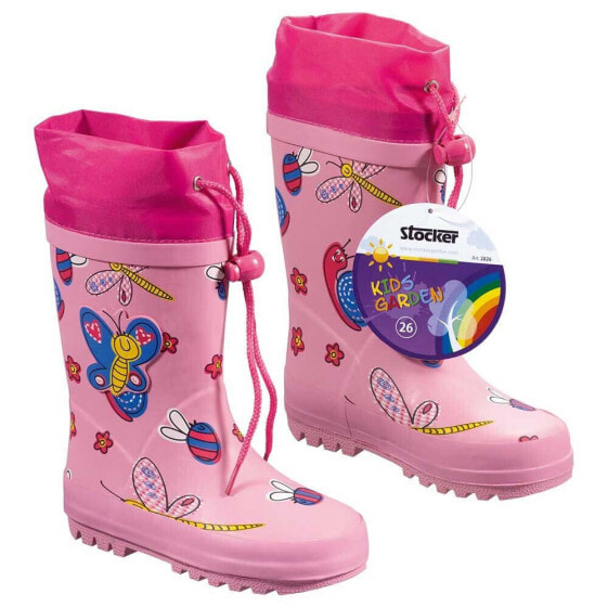 STOCKER Butterfly Kids Garden Rain Boots