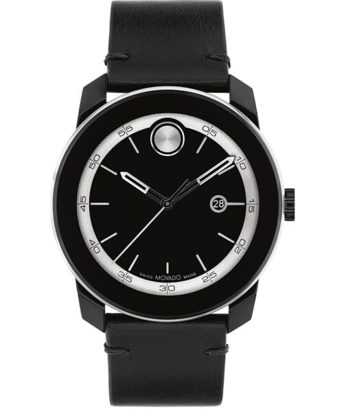 Часы Movado Bold TR90 Black Leather 42mm