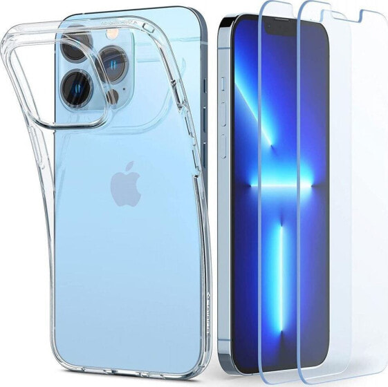 Spigen Etui Spigen Crystal Pack Apple iPhone 13 Pro Max Crystal Clear + Szkło