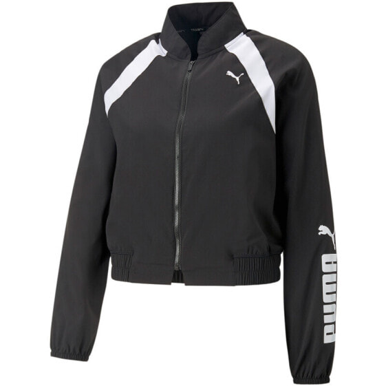 PUMA Damen Jacke Puma Fit Woven Fashion Jac, In Der Farbe Schwarz, Aus Polyester, Größe M, GTIN