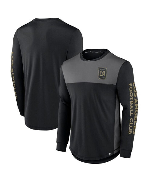 Men's Black, Gray LAFC Striker Long Sleeve T-shirt