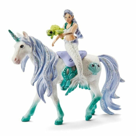 Сочлененная фигура Schleich Sirène chevauchant une licorne de mer