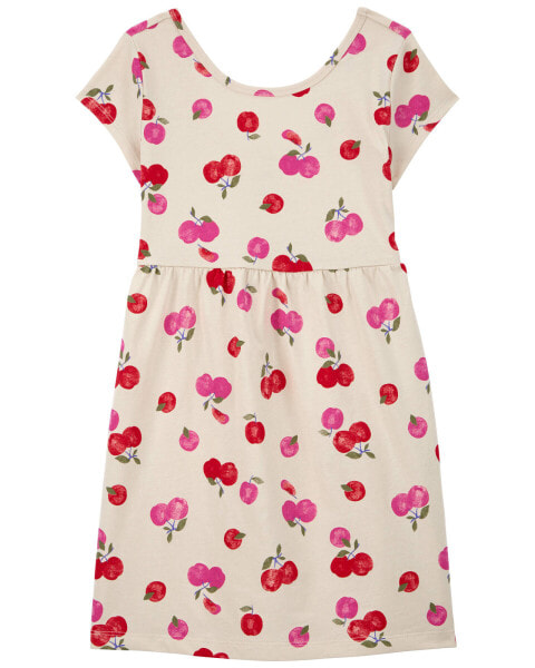 Kid Cherry Jersey Dress 4
