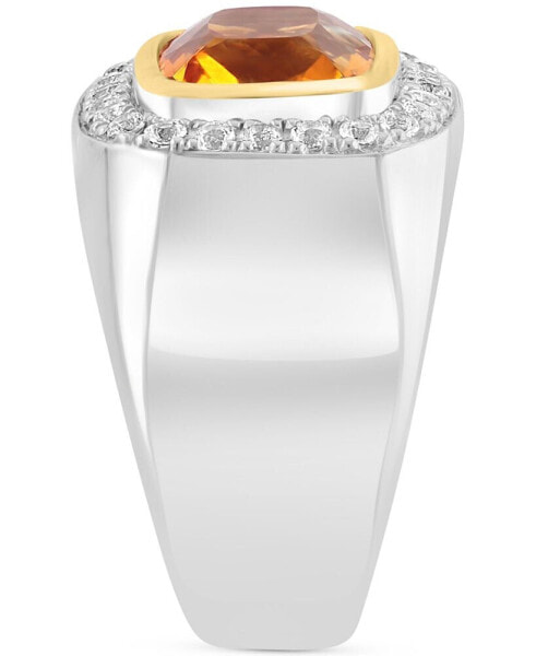 Кольцо eFFY Men's Madeira Citrine & White Topaz