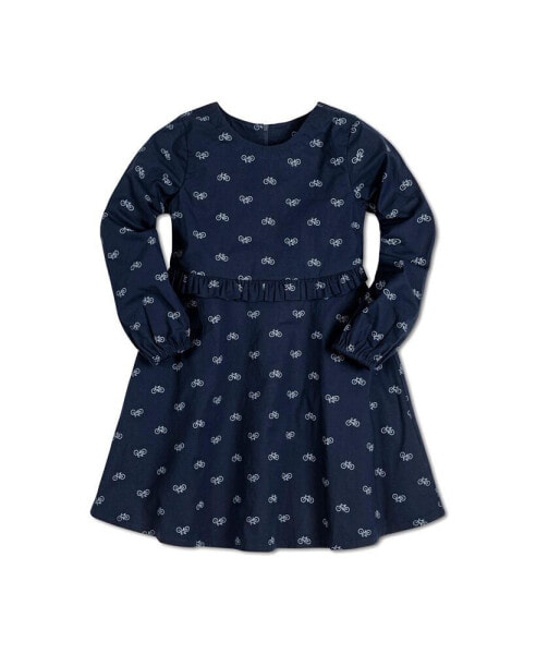 Baby Girls Long Sleeve Ruffle Waist Dress