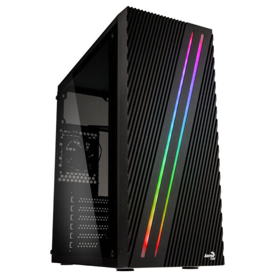 Aerocool STREAK RGB Midi-Tower - schwarz Window