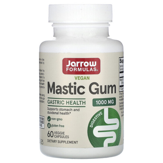 Витамины для пищеварительной системы Jarrow Formulas Vegan Mastic Gum, 1000 мг, 120 капсул