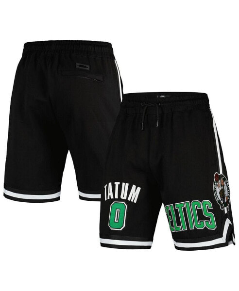 Men's Jayson Tatum Black Boston Celtics Player Name and Number Shorts