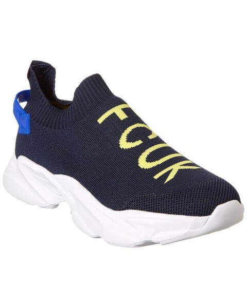 French Connection Camden Knit Sneaker Men's Blue 9