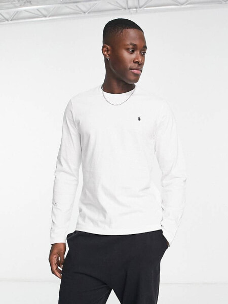 Polo Ralph Lauren long sleeve lounge soft cotton top in white