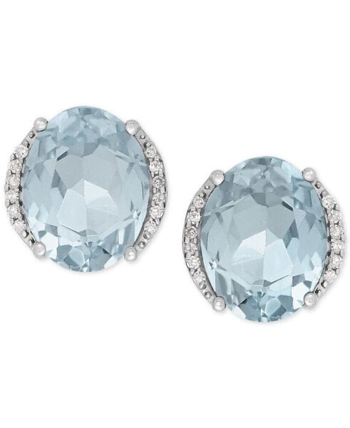 Серьги Macy's aquamarine Stud