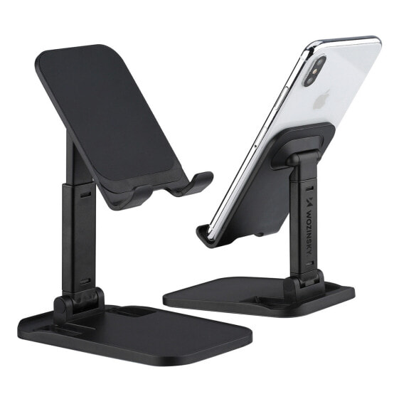 Stojak podstawka składana na telefon tablet 4-8'' na biurko czarny