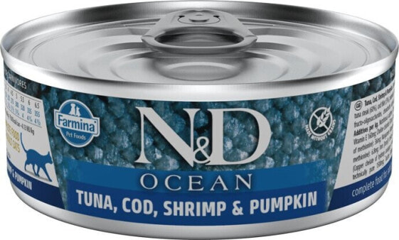 Farmina FARMINA N&D CAT OCEAN TUNA,COD,SHRIMP&PUMPKIN 70g