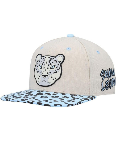 Big Boys and Girls Cream Explore Snow Leopard Snapback Hat