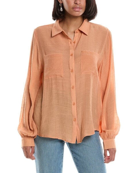 City Sleek Shirt Women's Orange S