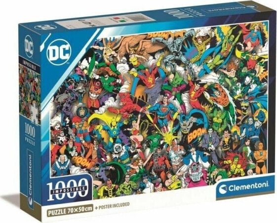 Clementoni Puzzle 1000 elementów Compact DC Comics Liga Sprawiedliwych (Justice League)