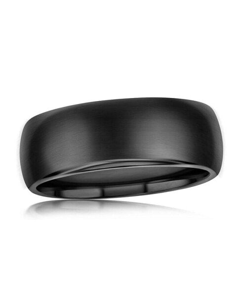 High Polished Tungsten Ring - Black Plated