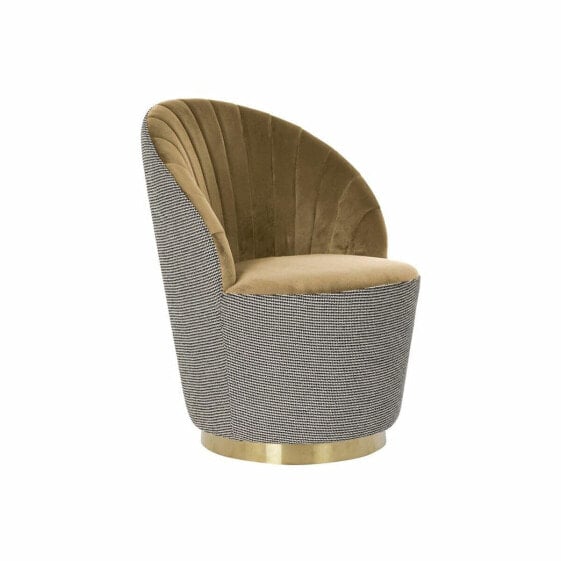 Кресло мягкое DKD Home Decor Коричневое Полиэстер Горчица Armchair (69 x 66 x 85 см)