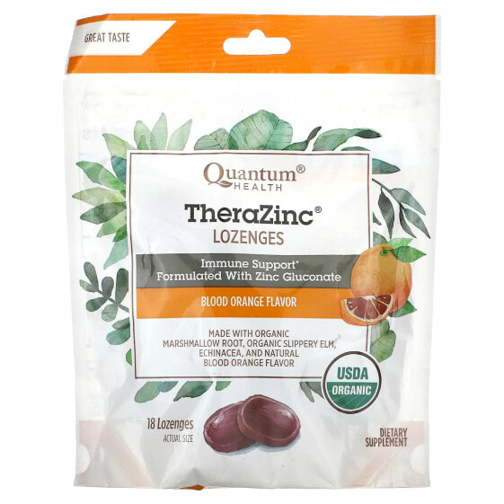 TheraZinc, Lozenges, Blood Orange, 18 Lozenges