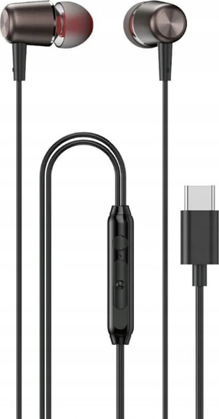 Słuchawki Dudao Słuchawki Dudao X1PROT douszne przewodowe USB-C 1.2 m - czarne