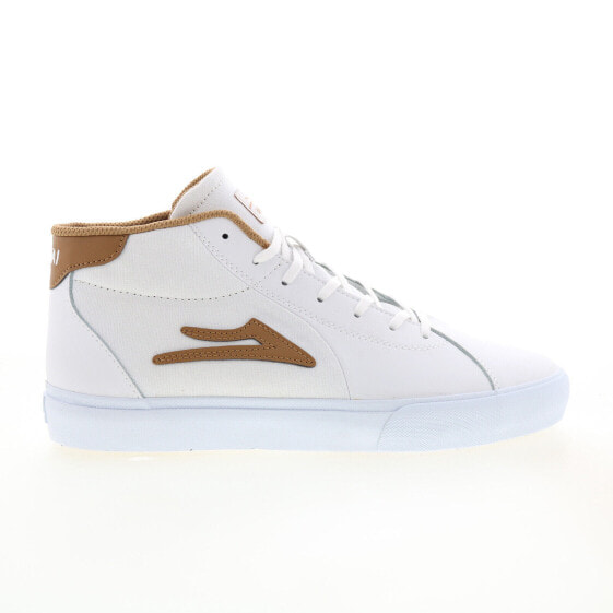 Lakai Flaco II Mid MS3220113A00 Mens White Skate Inspired Sneakers Shoes 9