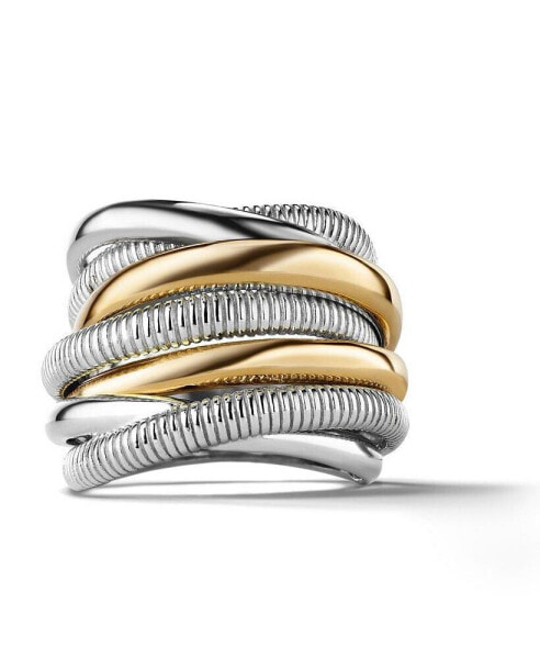 Eternity Seven Band Highway Ring with 18K Gold