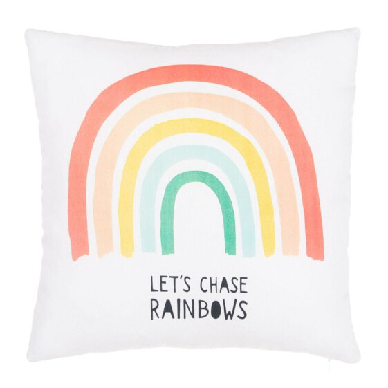 Cushion White Rainbow 40 x 40 cm Squared