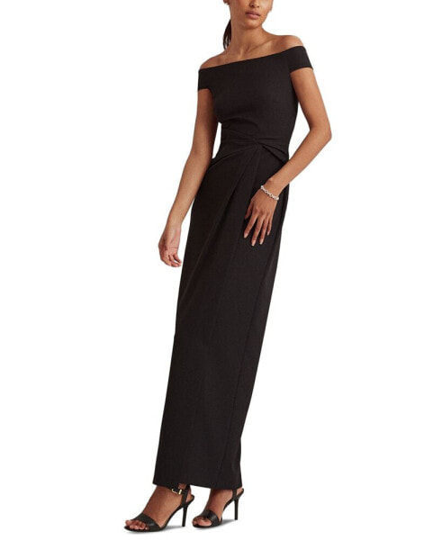 Women's Off-The-Shoulder Column Gown