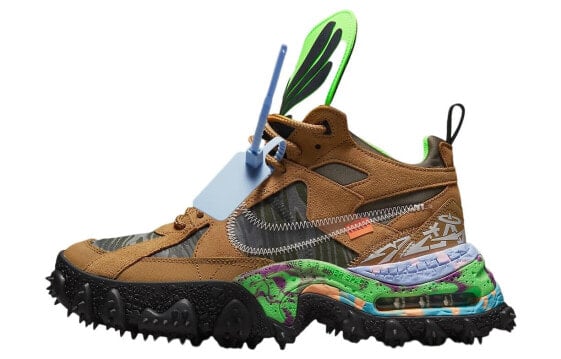 OFF-WHITE x Nike ACG Air Terra Forma 防滑耐磨 高帮 户外功能鞋 棕绿色 / Кроссовки Nike OFF-WHITE x DQ1615-700