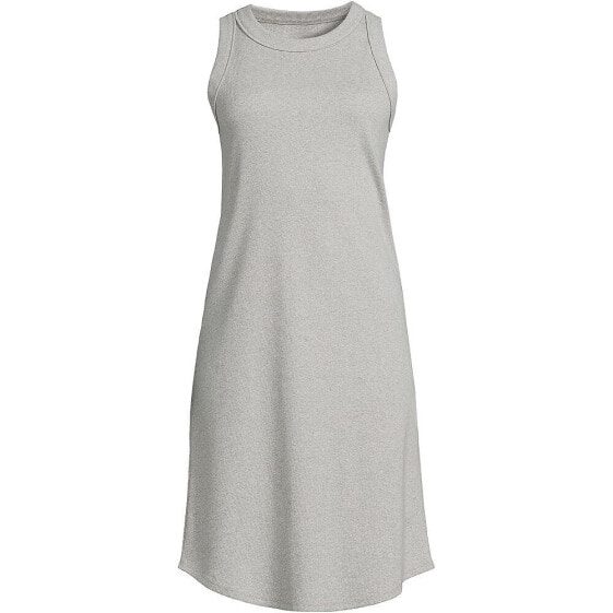 Women's Cotton Rib Sleeveless Midi Tank Dress
