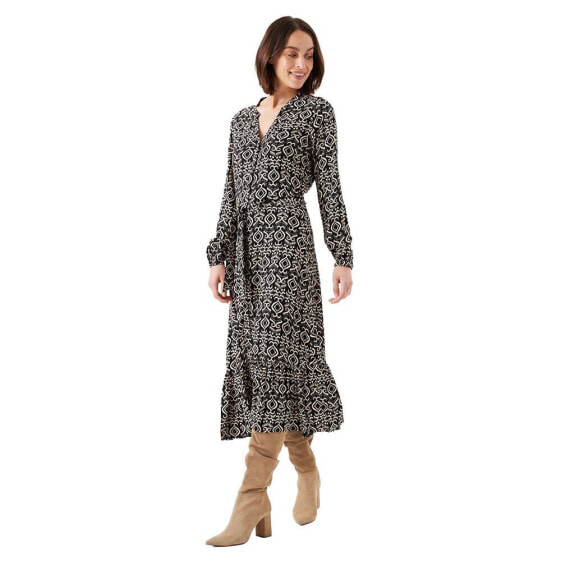 GARCIA H30280 Long Sleeve Long Dress