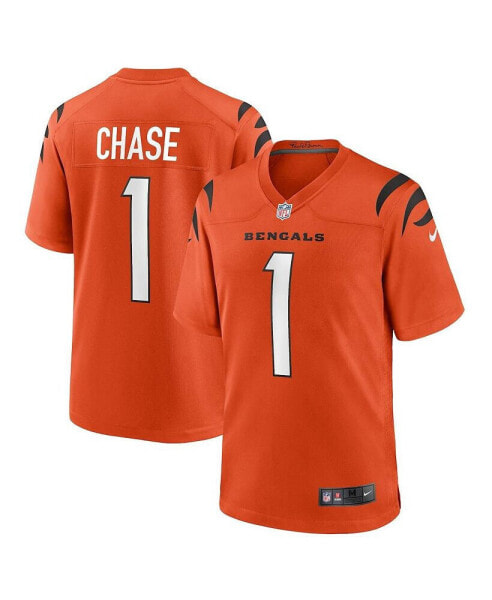 Men's Ja'Marr Chase Orange Cincinnati Bengals Alternate Game Jersey