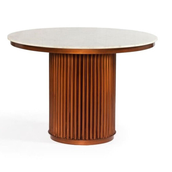 Обеденный стол DKD Home Decor Металл Мрамор (110 x 110 x 76 cm)