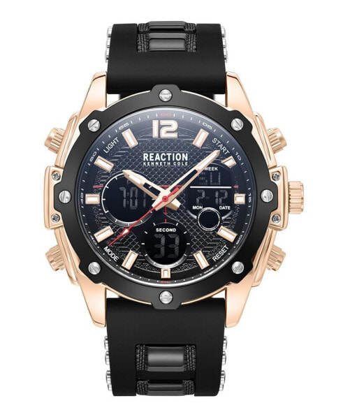 Наручные часы Stuhrling Men's Black Alligator Embossed Genuine Leather Strap Watch 42mm.