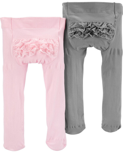 Baby 2-Pack Tights 0-6M