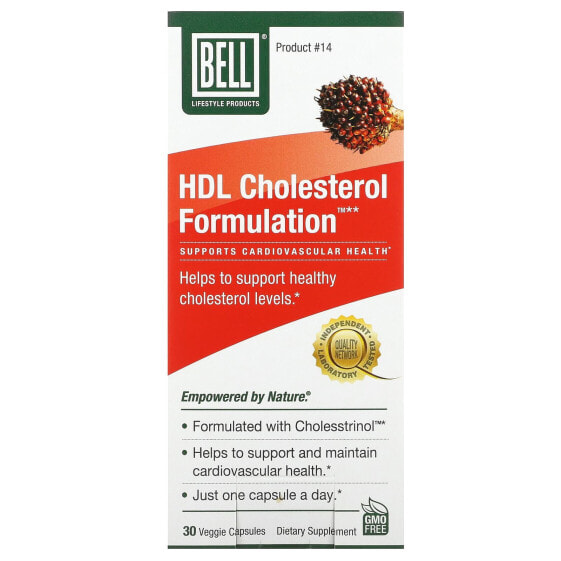 Капсулы для сердца и сосудов Bell Lifestyle HDL Cholesterol Formulation, 30 шт.
