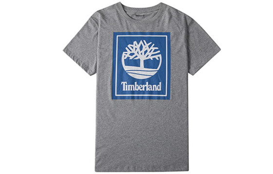 Timberland 休闲圆领印花短袖T恤 男款 灰色 / Футболка Timberland T Trendy Clothing Featured Tops T-Shirt