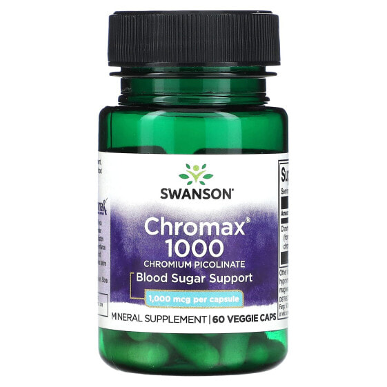 Chromax 1000, Chromium Picolinate, 1,000 mcg, 60 Veggie Caps