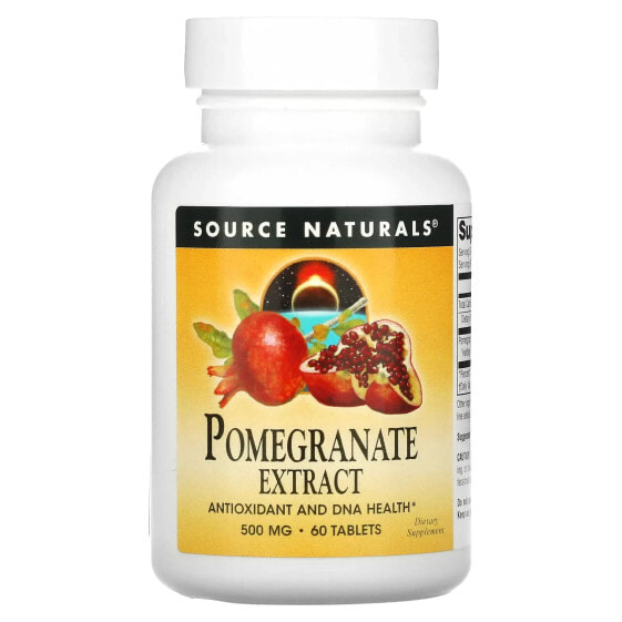 Source Naturals, экстракт граната, 250 мг, 60 таблеток