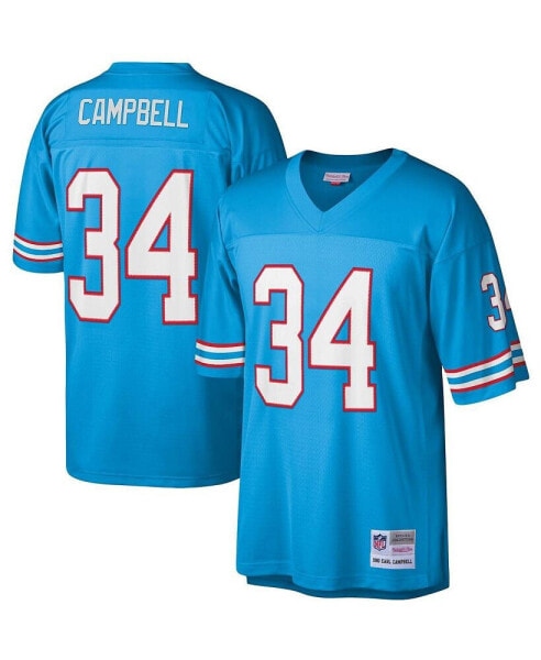 Men's Earl Campbell Light Blue Houston Oilers Legacy Replica Jersey