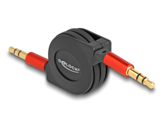 Delock Audio Aufrollkabel 3.5 mm 3 Pin Klinkenstecker zu 90 cm - Audio/Multimedia - 0.9 m
