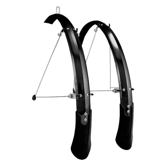 Planet Bike Cascadia Aluminum ALX Hybrid Fender Set: 42mm, Black