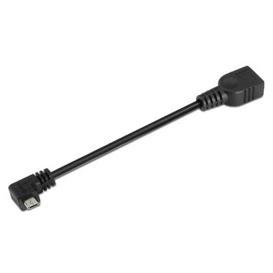 AISENS Micro USB-B To USB-A 2.0 Angled 15 cm