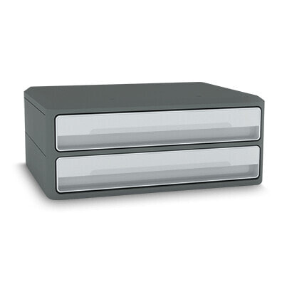 CEP Office Solution CEP 1090116361 - 2 drawer(s) - Grey - Polystyrene - A5 - Monochromatic - 370 mm