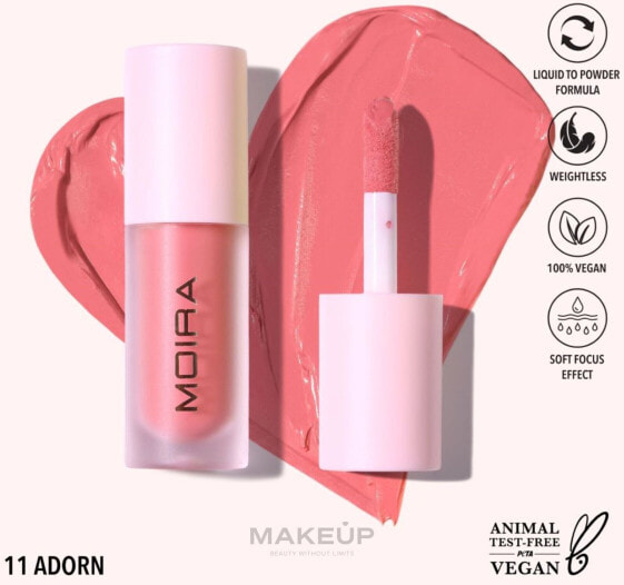 Flüssiges Rouge - Moira Love Steady Liquid Blush 11 - Adorn