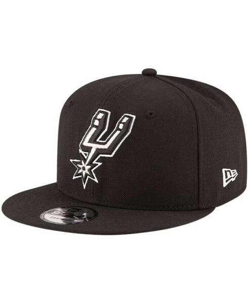 Men's Black San Antonio Spurs Official Team Color 9FIFTY Snapback Hat