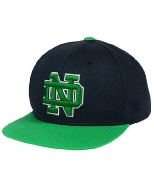 Бейсболка Top of the World Notre Dame Fighting Irish Maverick настраиваемый сине-зеленый