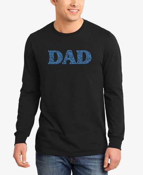 Men's Dad Word Art Long Sleeve T-shirt