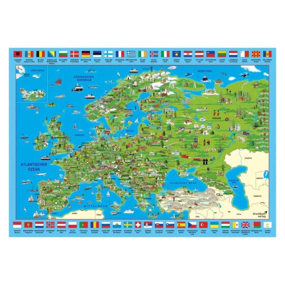 Puzzle Entdecken Sie Europa 500 Teile