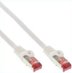 InLine Patch Cable S/FTP PiMF Cat.6 250MHz PVC CCA white 7.5m